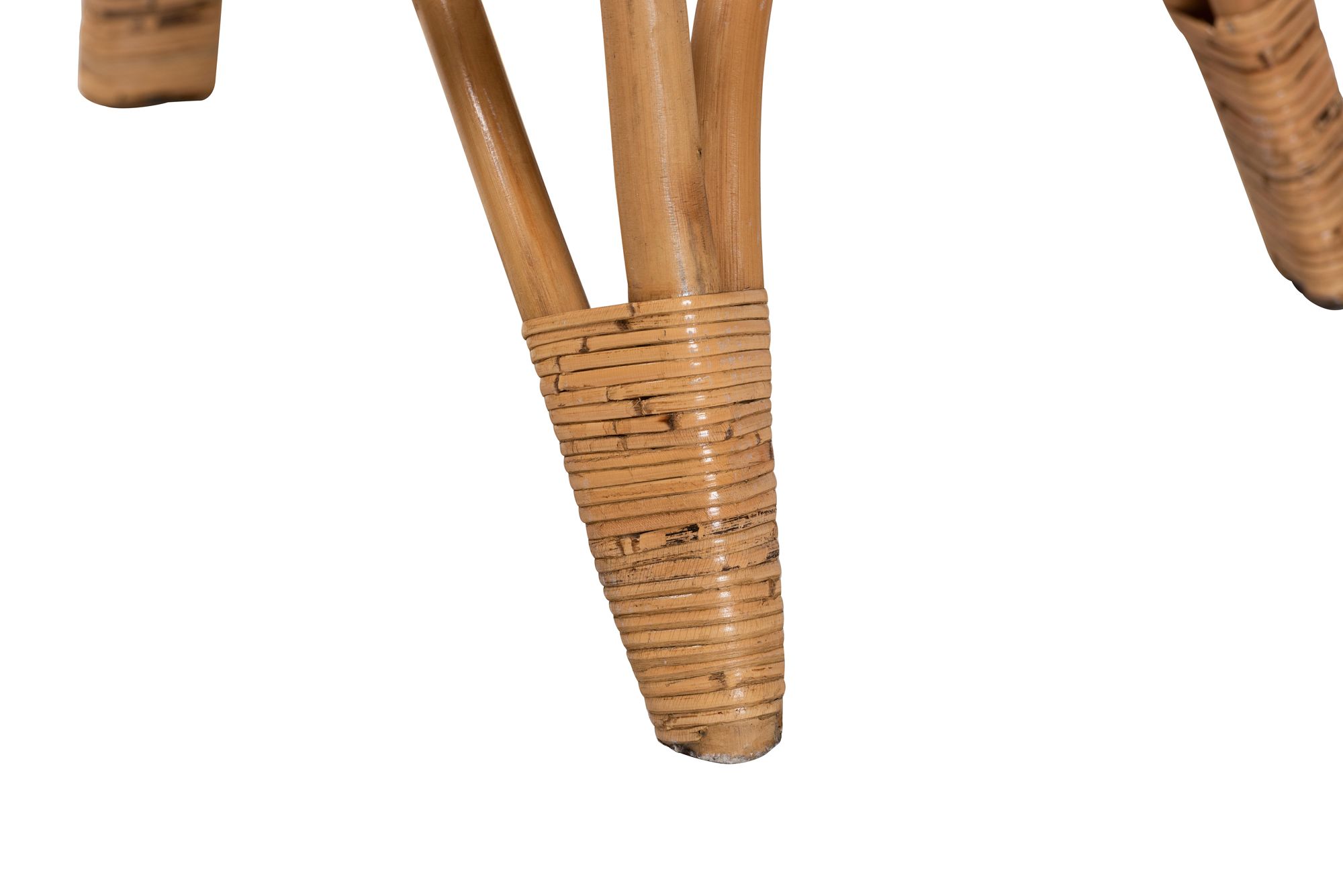 Image 4 Earvin Natural Brown 2-Piece Armchair and Footstool Set more views