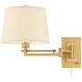 Watch A Video About the Easley Warm Gold Plug In Swing Arm Wall Lamp