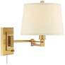 Watch A Video About the Easley Warm Gold Plug In Swing Arm Wall Lamp