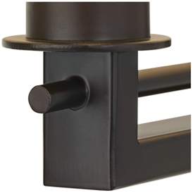 Image4 of Easley Matte Bronze Plug-In Swing Arm Wall Lamp more views