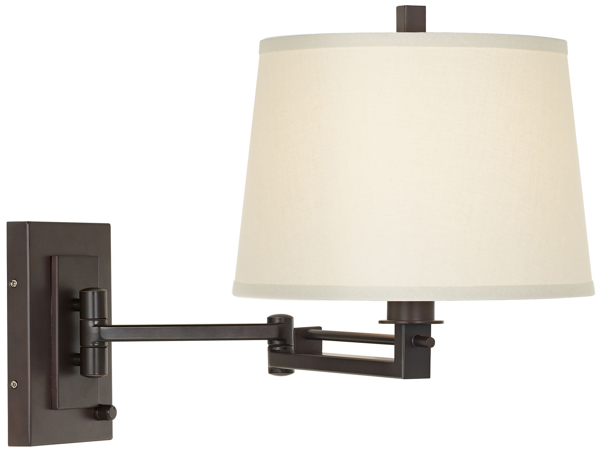 Easley Matte Bronze Plug-In Swing Arm Wall Lamp - #R4625 | Lamps Plus