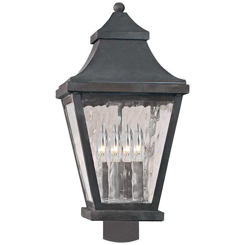 Image 1 East Bay Street 22 inch High Charcoal Outdoor Post Light