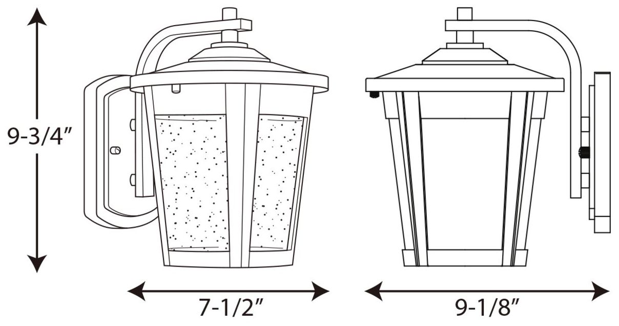Image 4 East Haven Collection One-Light Medium LED Wall Lantern more views
