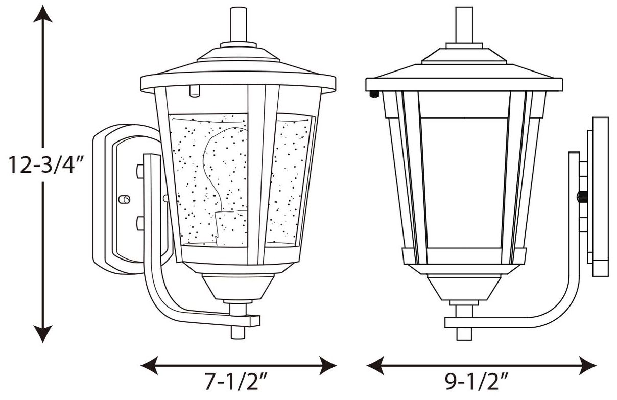 Image 4 East Haven Collection One-Light Medium Wall Lantern more views