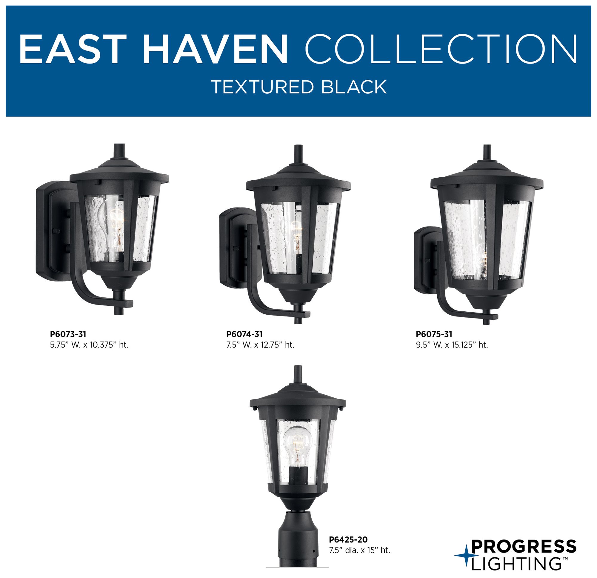 Image 3 East Haven Collection One-Light Small Wall Lantern more views