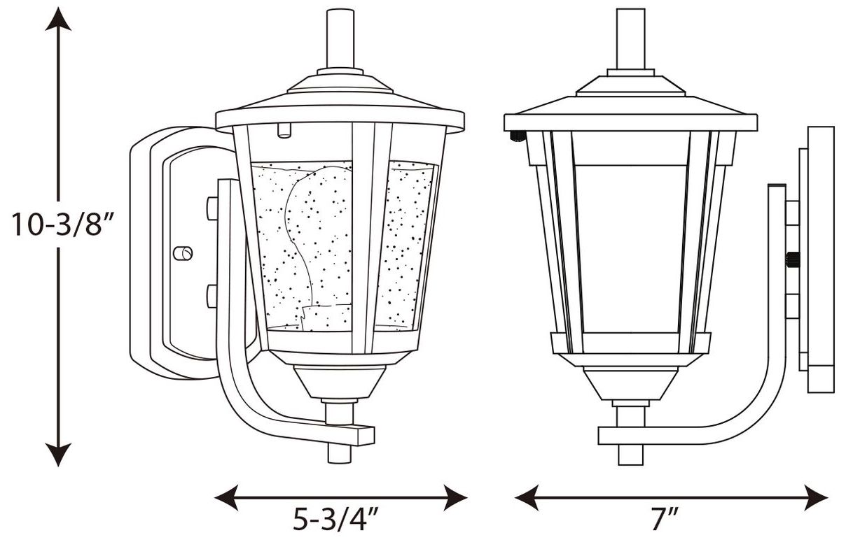 Image 4 East Haven Collection One-Light Small Wall Lantern more views