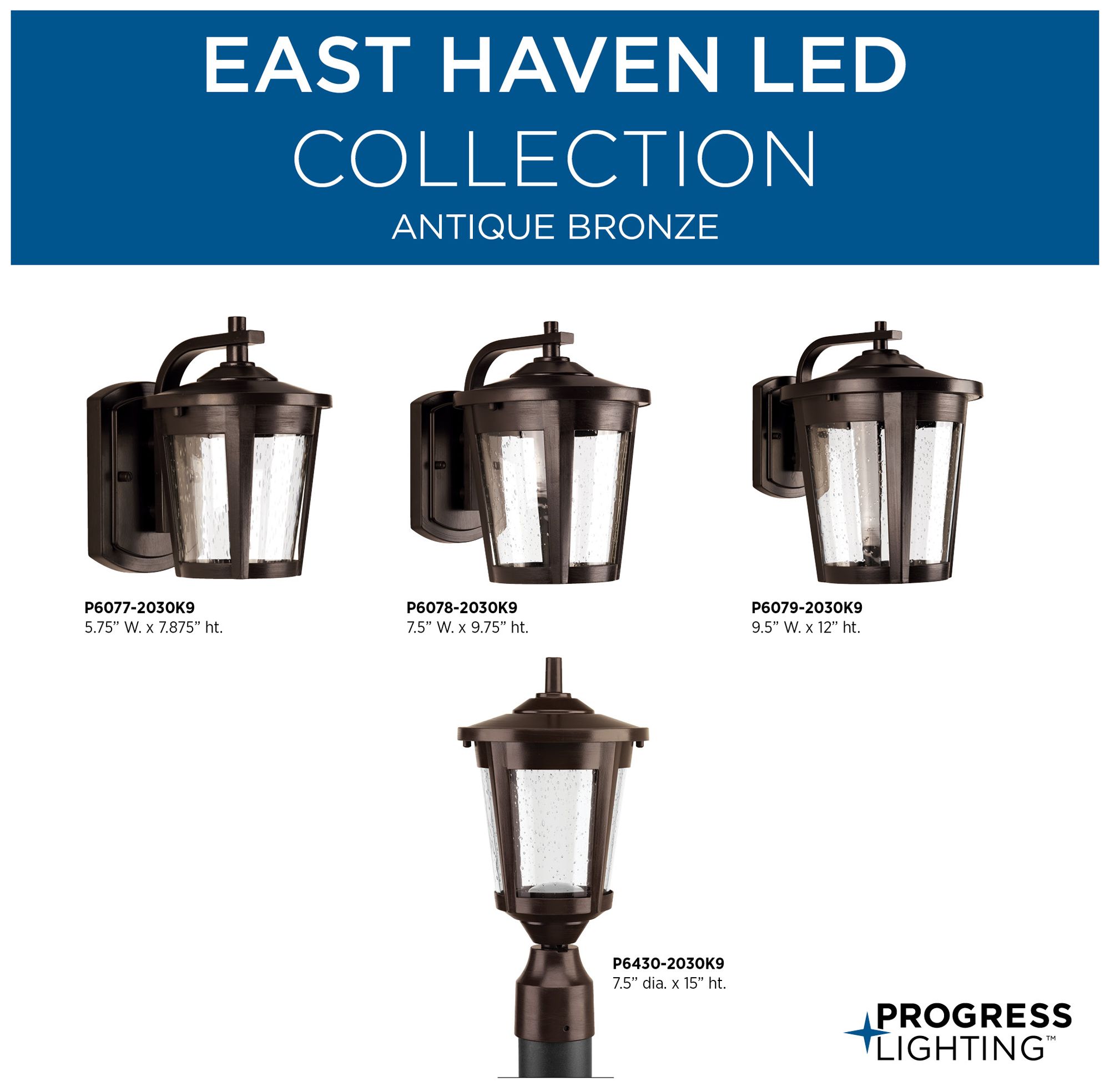 Image 6 East Haven Collection Small LED Wall Lantern more views