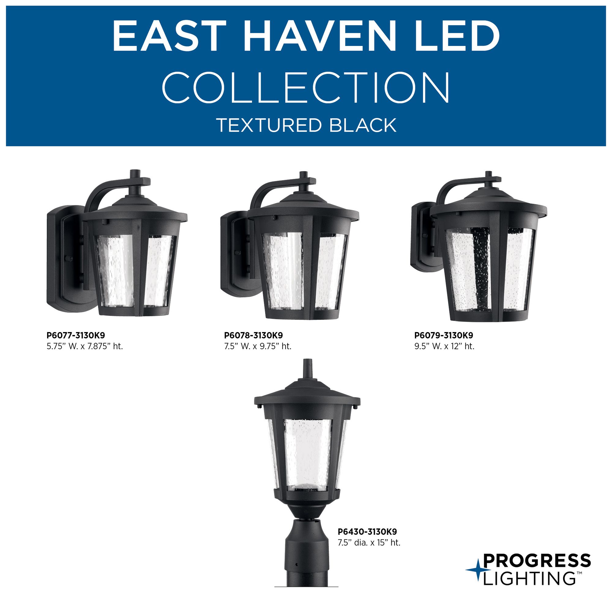 East Haven Collection Small LED Wall Lantern