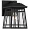 East Ridge 10" High Black Caged Outdoor Wall Light