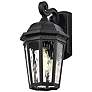 2_East River 15 3/4" High Matte Black Outdoor Wall Light