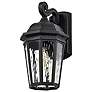 4_East River 15 3/4" High Matte Black Outdoor Wall Light more views