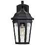 6_East River 15 3/4" High Matte Black Outdoor Wall Light more views