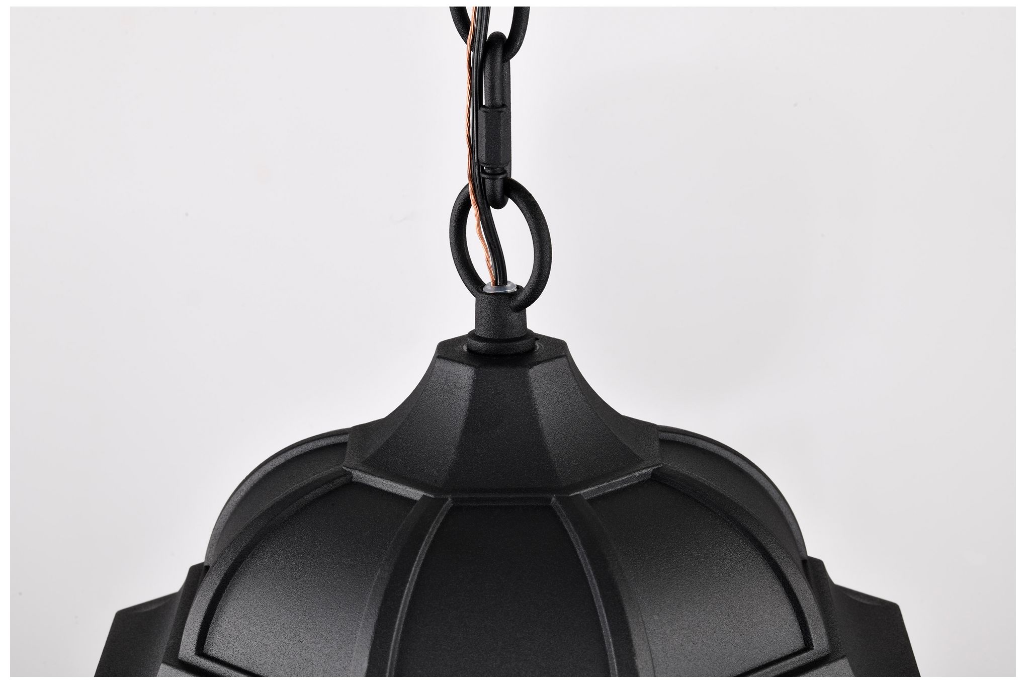 Image 5 East River Outdoor Hanging Lantern; 1 Light; Matte Black Finish more views