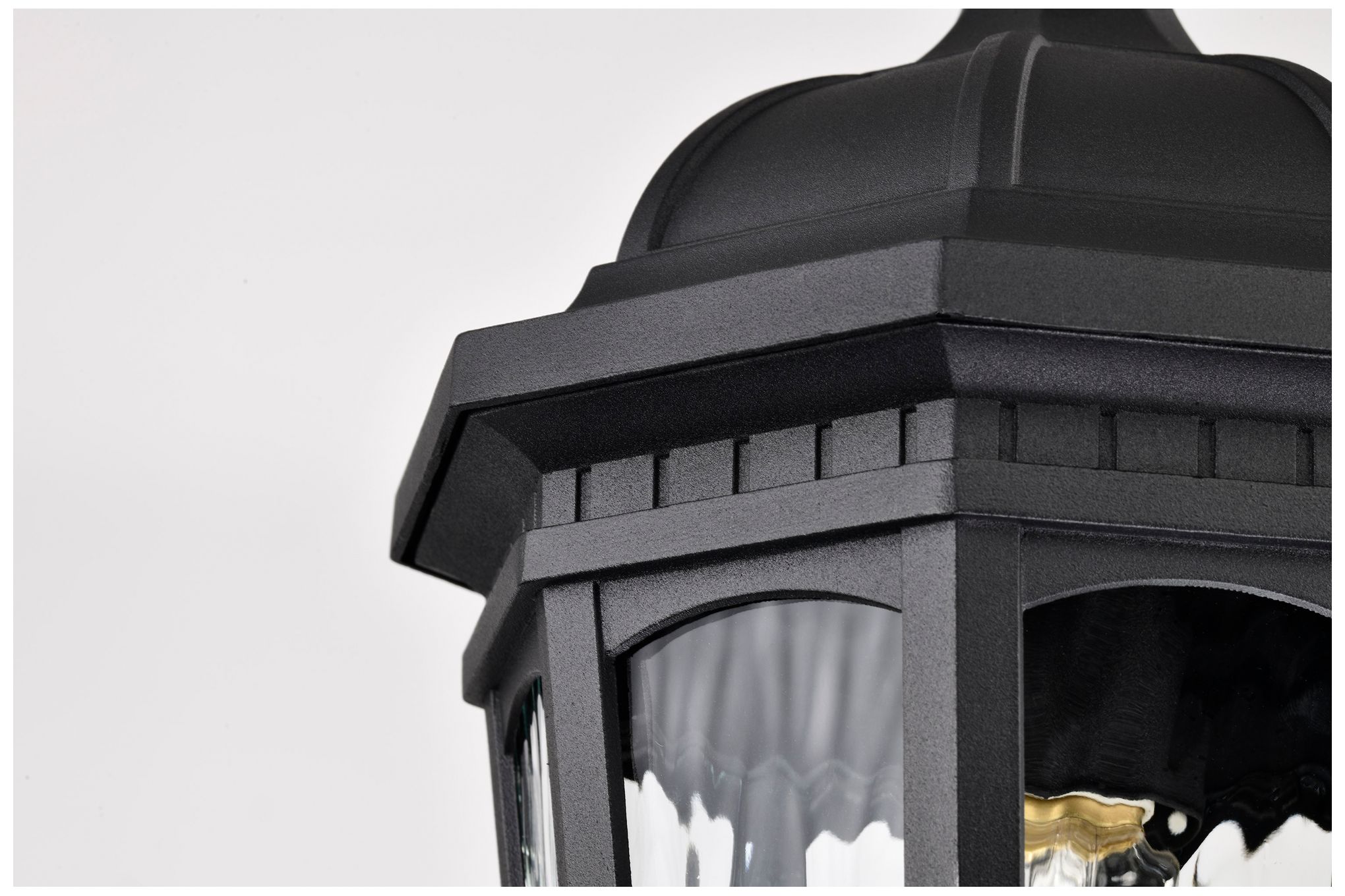 Image 7 East River Outdoor Hanging Lantern; 1 Light; Matte Black Finish more views