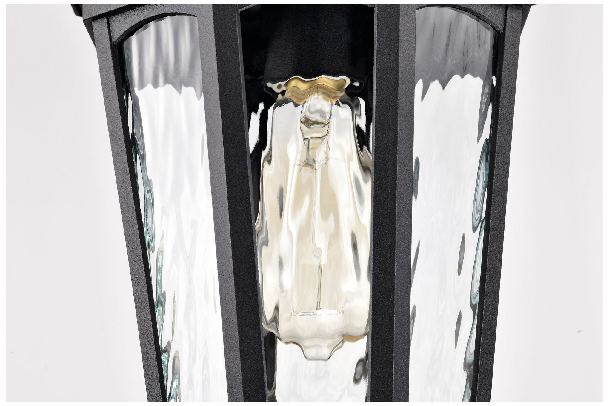 East River Outdoor Hanging Lantern; 1 Light; Matte Black Finish