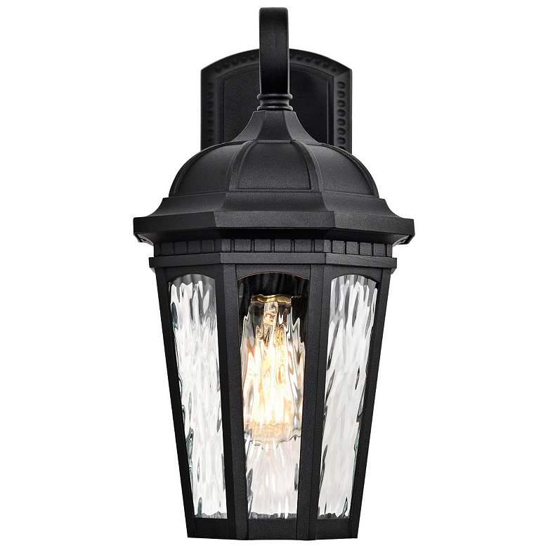 Image 5 East River Outdoor Large Wall Lantern; 1 Light; Matte Black Finish more views