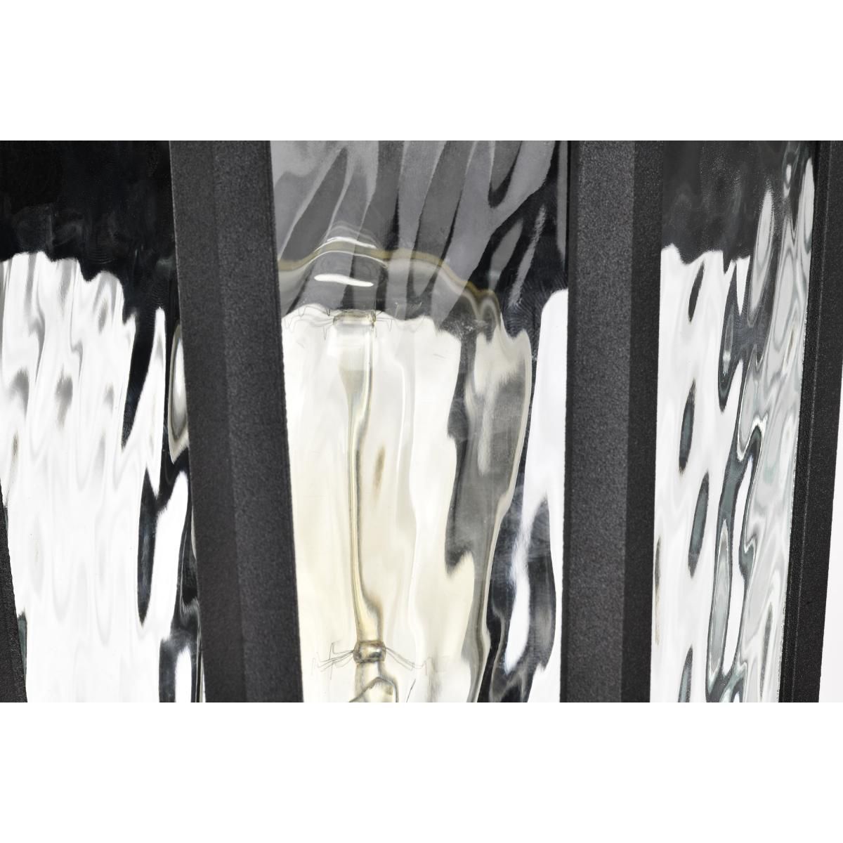 East River Outdoor Post Lantern; 1 Light; Matte Black Finish