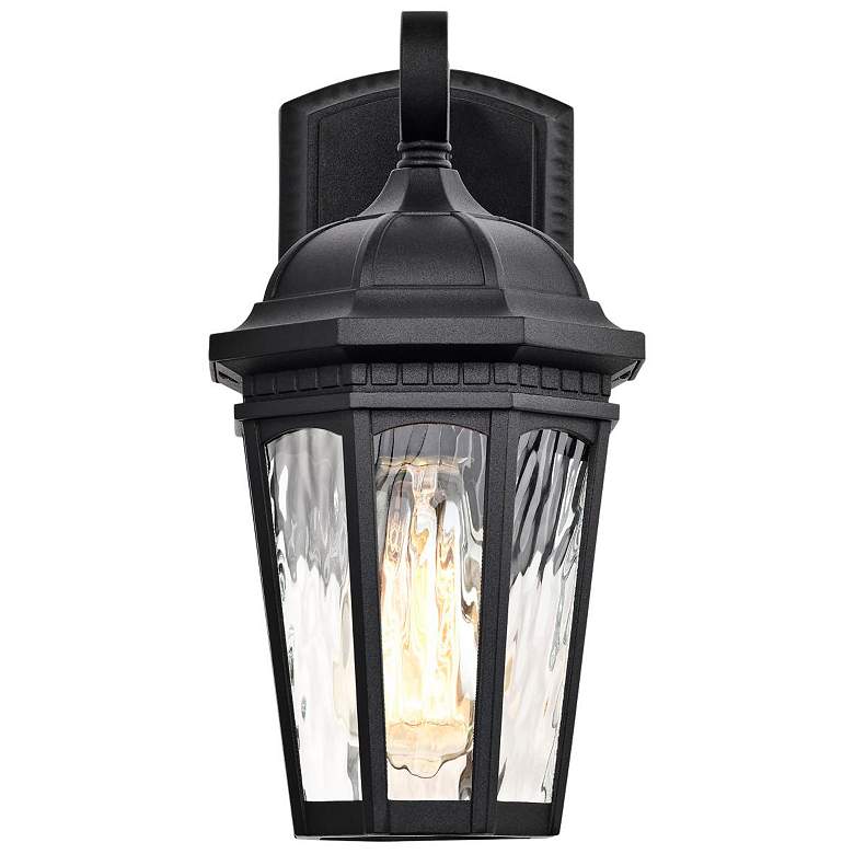 Image 5 East River Outdoor Small Wall Lantern; 1 Light; Matte Black Finish more views
