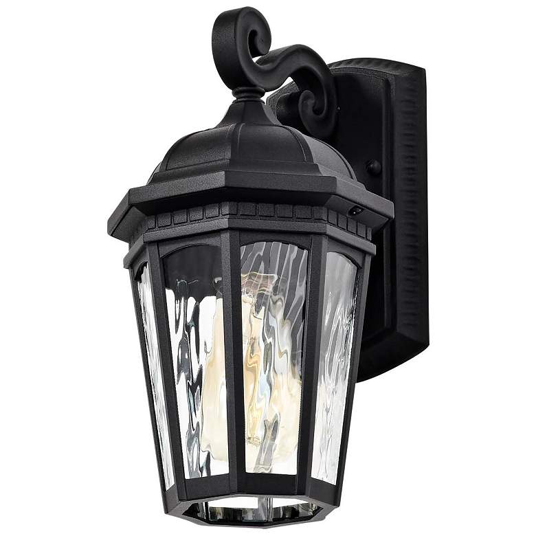 Image 6 East River Outdoor Small Wall Lantern; 1 Light; Matte Black Finish more views