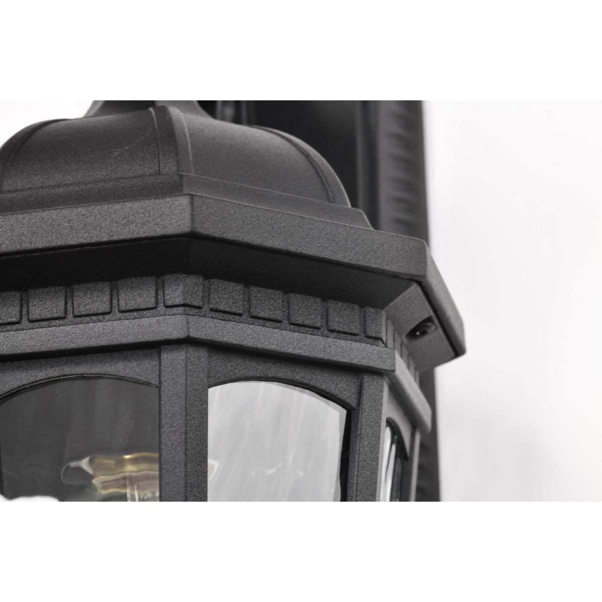 East River Outdoor Small Wall Lantern; 1 Light; Matte Black Finish