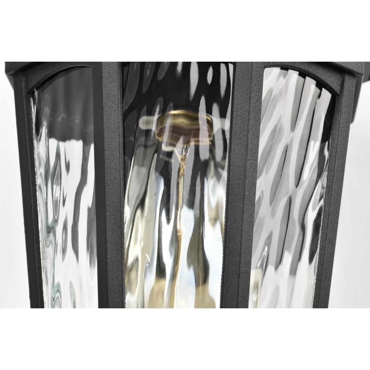 East River Outdoor Small Wall Lantern; 1 Light; Matte Black Finish