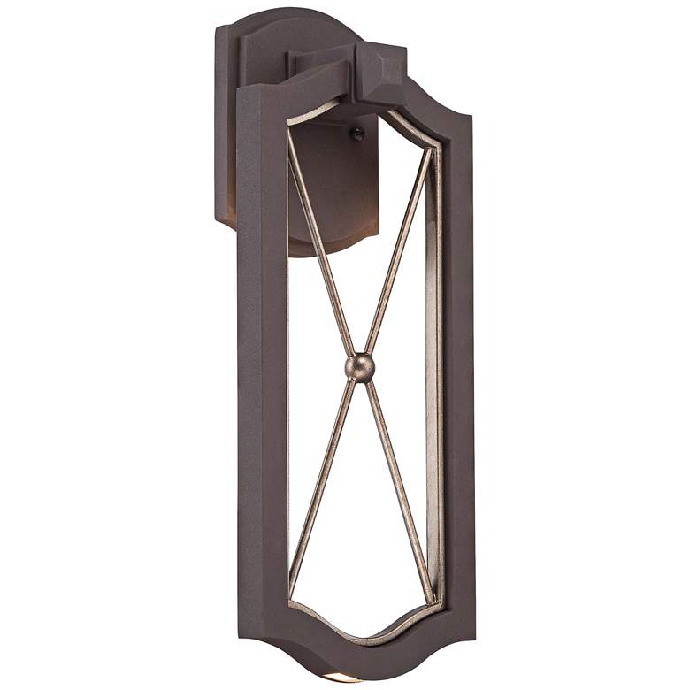 Image 1 Eastborne LED 17 1/4 inch High Sand Bronze Outdoor Wall Light