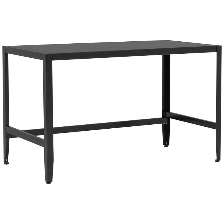 Image 1 Eastbourne 47 inch Wide Modern Black Steel Desk