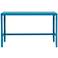 Eastbourne 47" Wide Modern Teal Steel Desk