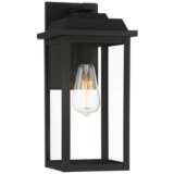 Eastcrest 15 1/4&quot; High Textured Black Finish Steel Outdoor Wall Light