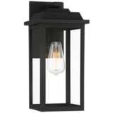 Eastcrest 15 1/4&quot; High Textured Black Steel Lantern Wall Sconce