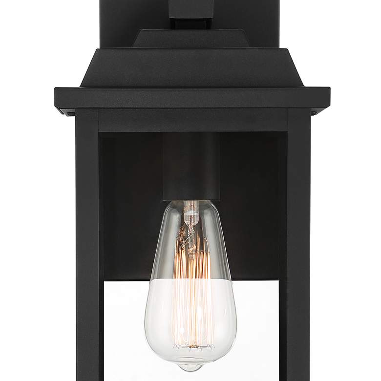 Image 3 Eastcrest 15 1/4"H Textured Black Steel Outdoor Wall Light Set of 2 more views