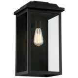 Eastcrest 18 1/2&quot; High Textured Black Finish Steel Outdoor Wall Light