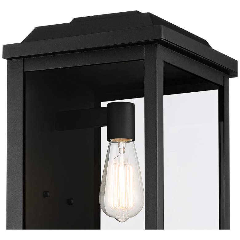 Image 3 Eastcrest 18 1/2 inch High Textured Black Finish Steel Outdoor Wall Light more views