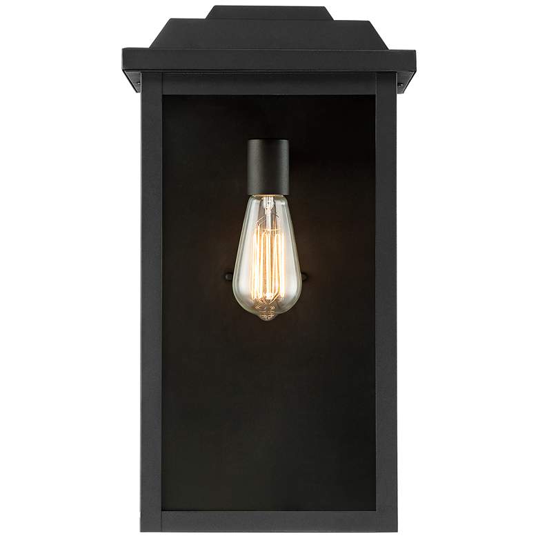 Eastcrest 18 1/2&quot; High Textured Black Finish Steel Outdoor Wall Light more views