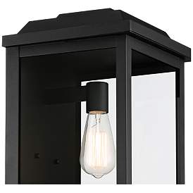 Image2 of Eastcrest 18 1/2"H Textured Black Steel Outdoor Wall Light Set of 2 more views