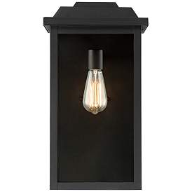 Image3 of Eastcrest 18 1/2"H Textured Black Steel Outdoor Wall Light Set of 2 more views