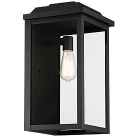 Image4 of Eastcrest 18 1/2"H Textured Black Steel Outdoor Wall Light Set of 2 more views