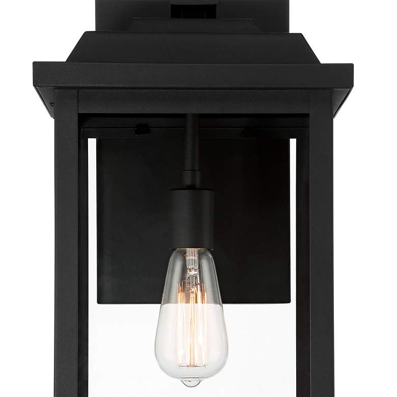 Image 3 Eastcrest 20 1/2" High Textured Black Finish Steel Wall Sconce more views