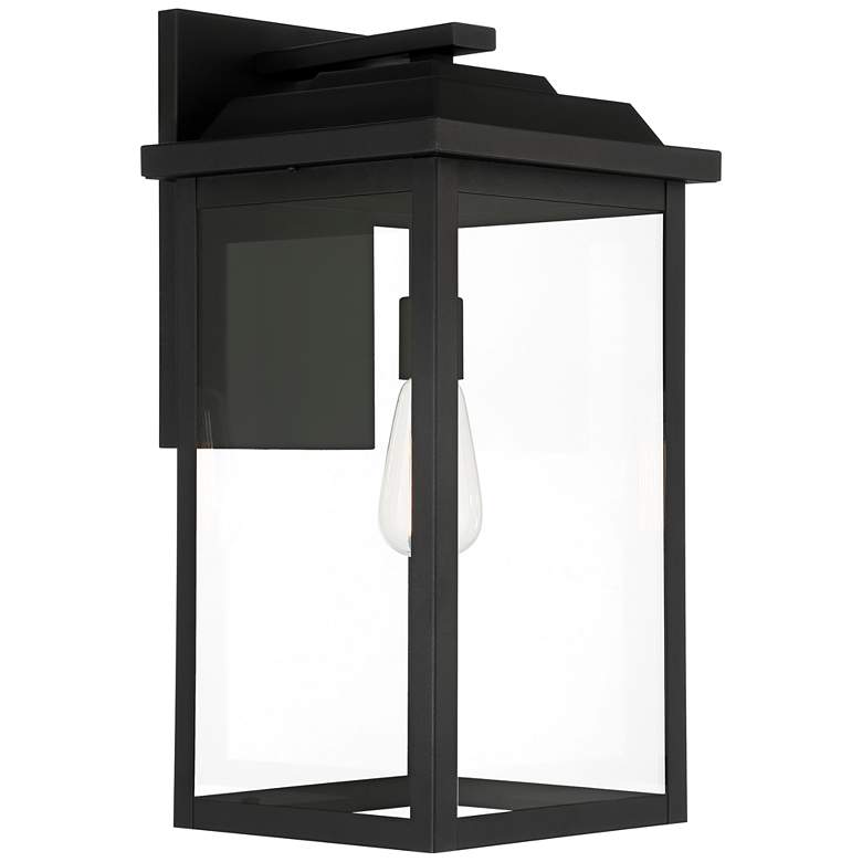 Image 5 Eastcrest 20 1/2" High Textured Black Finish Steel Wall Sconce more views