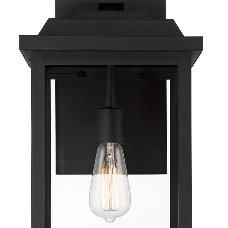 Image 3 Eastcrest 20 1/2"H Textured Black Steel Outdoor Wall Light Set of 2 more views