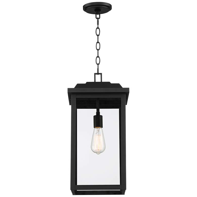 Image 7 Eastcrest 21 1/2 inch High Textured Black Steel Outdoor Hanging Light more views
