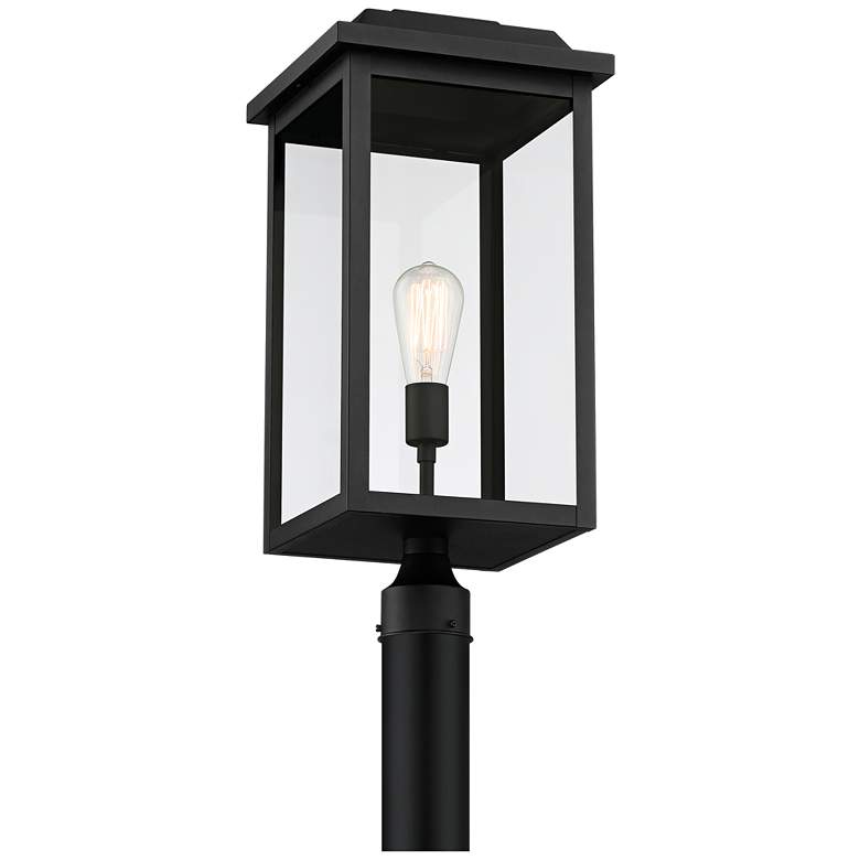 Image 5 Eastcrest 22 1/2 inch High Textured Black Finish Steel Outdoor Post Light more views