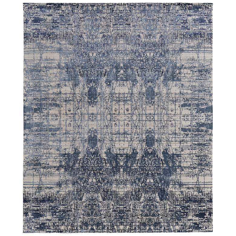 Image 1 Eastfield Modern Abstract Hand Woven Blue Area Rug 69AEF