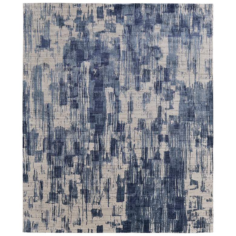 Image 1 Eastfield Modern Abstract Hand Woven Blue Area Rug 69AGF