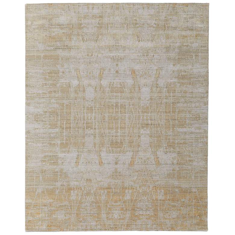 Image 1 Eastfield Modern Abstract Hand Woven Yellow Area Rug 69FPF