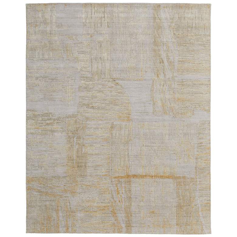 Image 1 Eastfield Modern Abstract Hand Woven Yellow Area Rug 69FTF