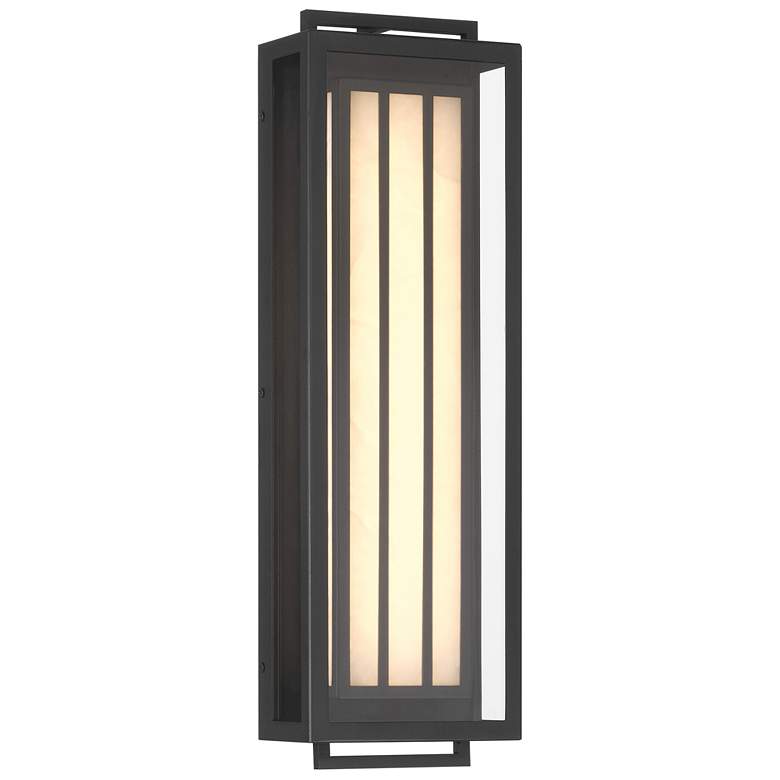 Image 2 Eastly 22" High Sand Coal Black LED Outdoor Wall Light