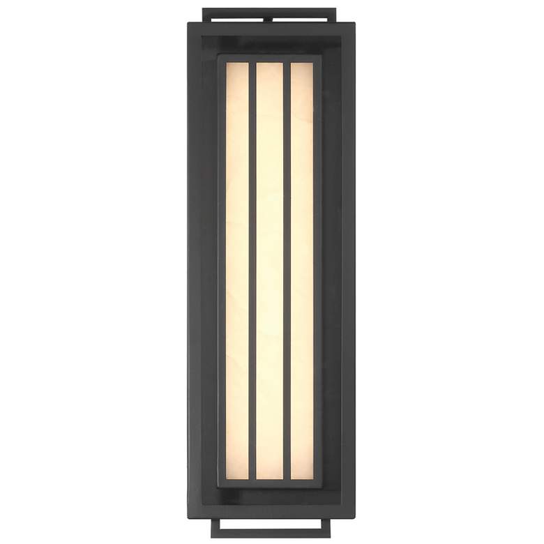 Image 3 Eastly 22" High Sand Coal Black LED Outdoor Wall Light more views
