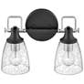 Thumbnail3 of Easton 10 1/2" High Black Silver 2-Light Wall Sconce more views
