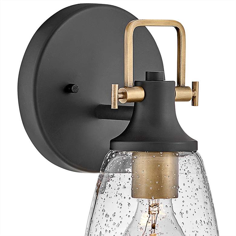 Image 2 Easton 10 1/2"H Black Gold Wall Sconce by Hinkley Lighting more views